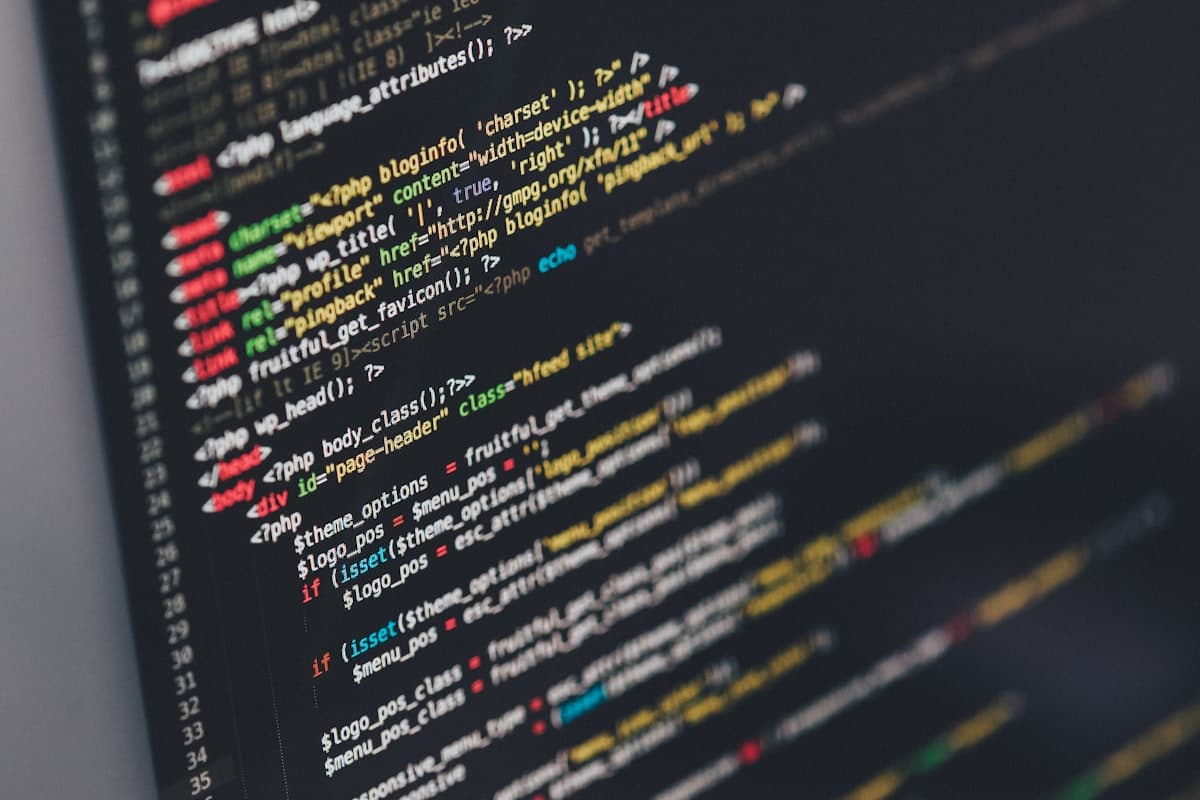 Développeur travaillant sur du code web